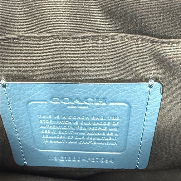 Coach Men's Leather Belt Bag in Blue and Black - Picture 2 of 4